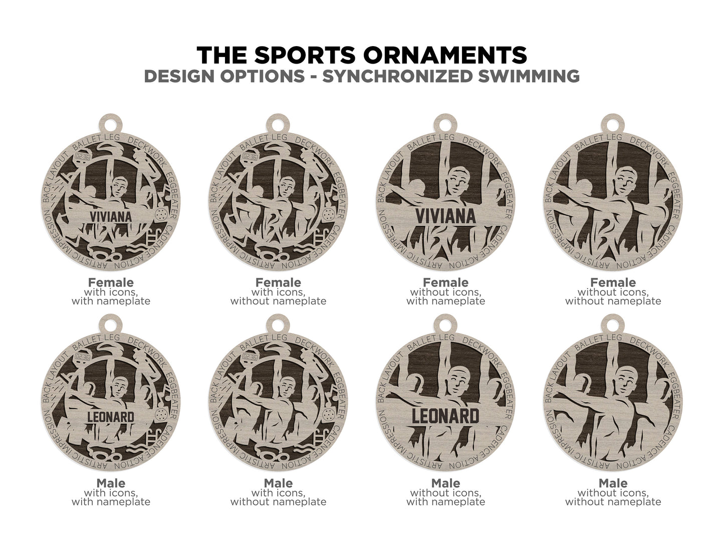 Synchronized Swimming Ornament