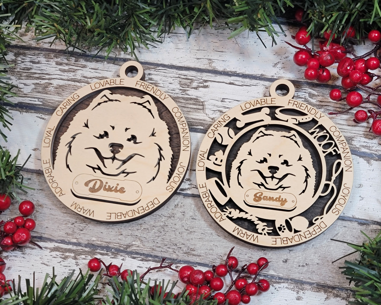 Adorable Dog Ornaments - Pomeranian